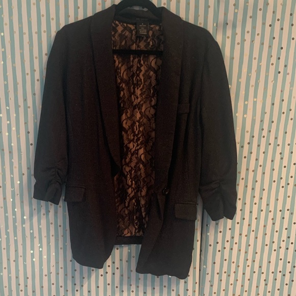 Stretch blazer in a dark gray color - Picture 1 of 9